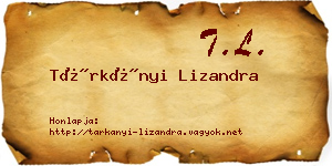 Tárkányi Lizandra névjegykártya